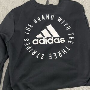 Adidas Men's Black Crewneck Sweater